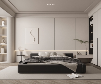 Modern Wabi-sabi Style Bedroom-ID:746987109