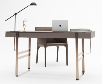 Modern Computer Desk And Chair-ID:432708028