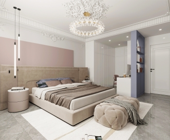 Simple European Style Bedroom-ID:998811016