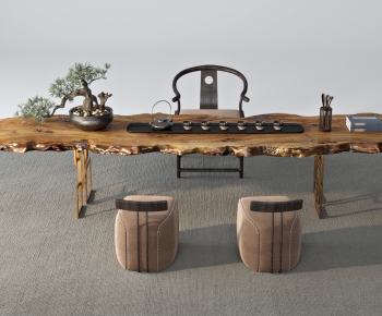 New Chinese Style Tea Tables And Chairs-ID:390739928