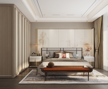 New Chinese Style Bedroom-ID:520598952
