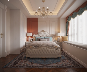 Simple European Style Bedroom-ID:966706999
