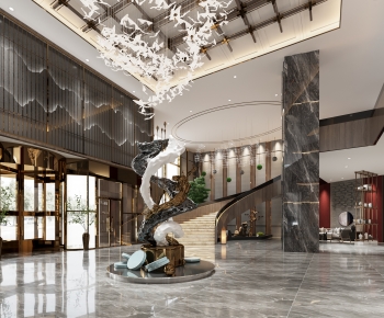 New Chinese Style Lobby Hall-ID:812125922