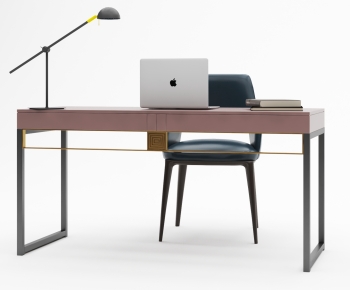 Modern Computer Desk And Chair-ID:714108941