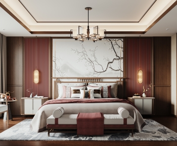 New Chinese Style Bedroom-ID:794550904