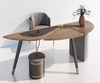 Modern Computer Desk And Chair-ID:935506113