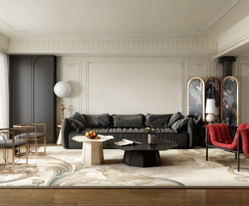 French Style A Living Room-ID:998908049