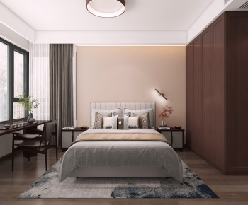 New Chinese Style Bedroom-ID:669150111