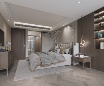 New Chinese Style Bedroom-ID:985469891