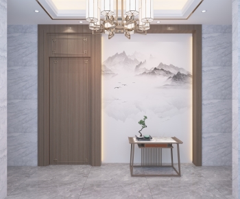 New Chinese Style Hallway-ID:334369905