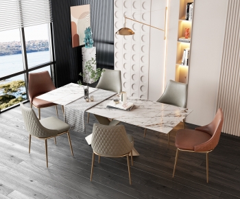 Modern Dining Table And Chairs-ID:551525123