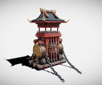 Chinese Style Ancient Architectural Buildings-ID:744935992
