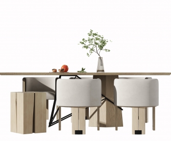 Nordic Style Dining Table And Chairs-ID:460283995