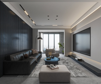 Modern A Living Room-ID:715575932