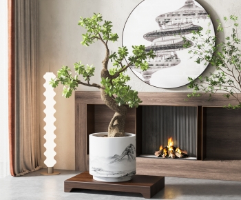 New Chinese Style Potted Green Plant-ID:316888096