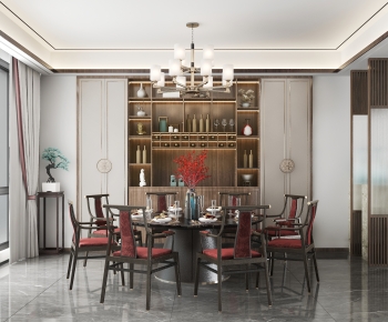 New Chinese Style Dining Room-ID:968055017