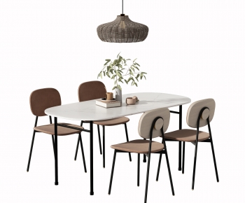 Modern Dining Table And Chairs-ID:695786957