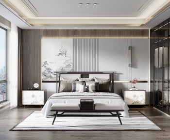 New Chinese Style Bedroom-ID:476382026