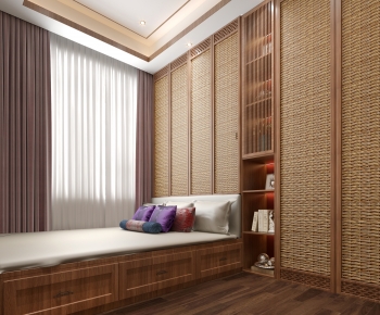Southeast Asian Style Bedroom-ID:587846047