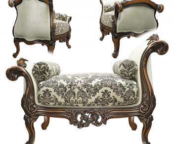 法式古典座凳，墩凳榻-ID:161690002