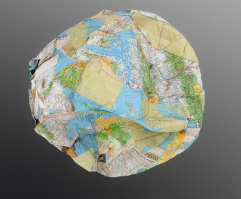 工业风玩具纸地球仪-ID:846242903