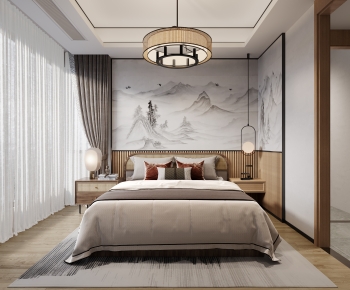 New Chinese Style Bedroom-ID:151745084