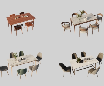Nordic Style Dining Table And Chairs-ID:567573077