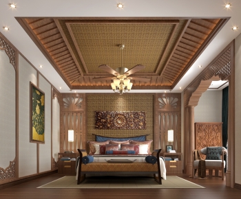 Southeast Asian Style Bedroom-ID:197251081