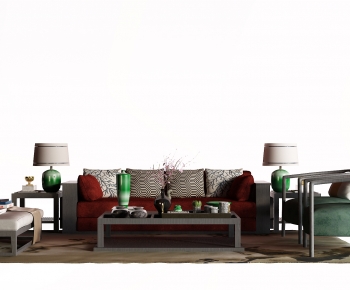 New Chinese Style Sofa Combination-ID:212094077
