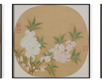 中式传统花朵挂画组合-ID:926119093