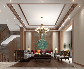 Southeast Asian Style A Living Room-ID:774343974