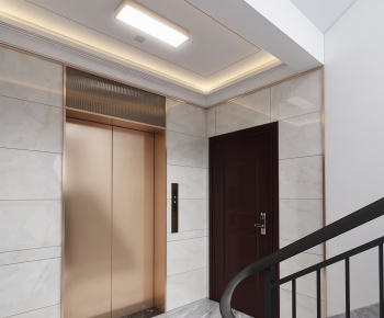 Modern Office Elevator Hall-ID:201981111