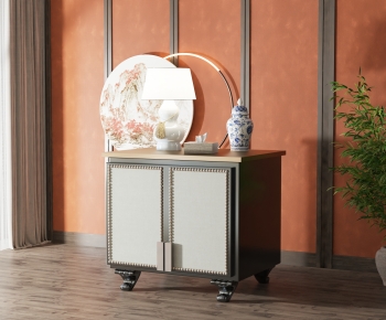 New Chinese Style Bedside Cupboard-ID:829608927
