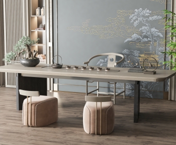 New Chinese Style Tea Tables And Chairs-ID:475835085
