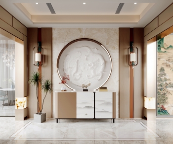 New Chinese Style Hallway-ID:552730624