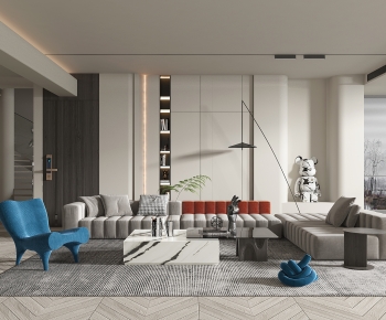 Modern A Living Room-ID:597527033