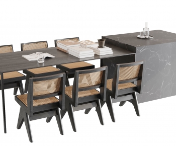 Modern Nordic Style Dining Table And Chairs-ID:732448107