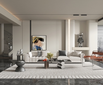 Modern A Living Room-ID:718081955