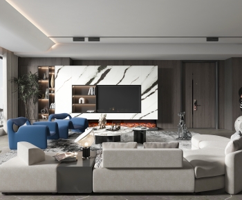 Modern A Living Room-ID:540297038