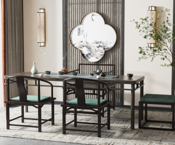 New Chinese Style Tea Tables And Chairs-ID:261379966