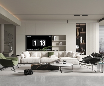Modern A Living Room-ID:929255018