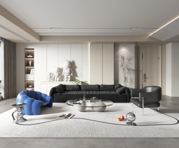 Modern A Living Room-ID:419665103