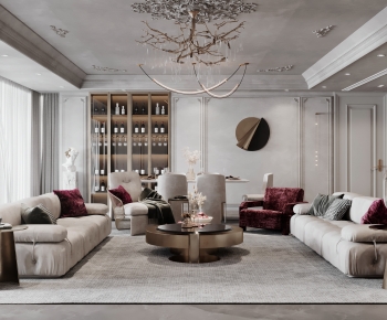 French Style A Living Room-ID:354814056
