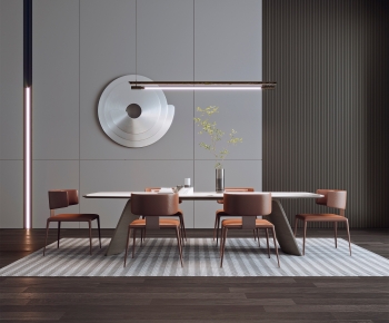 Modern Dining Table And Chairs-ID:439837932