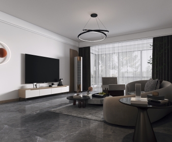 Modern A Living Room-ID:750454901