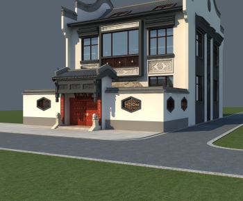 Chinese Style Villa Appearance-ID:464843997