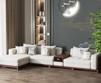 New Chinese Style Corner Sofa-ID:601506953