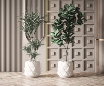 Modern Potted Green Plant-ID:788451919