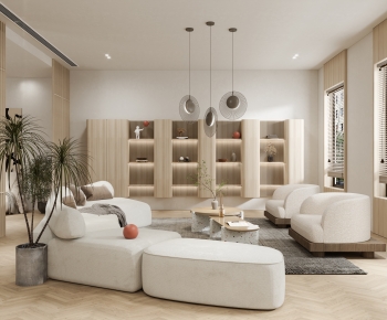 Wabi-sabi Style A Living Room-ID:393500316