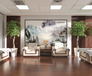 New Chinese Style Meeting Room-ID:989851009